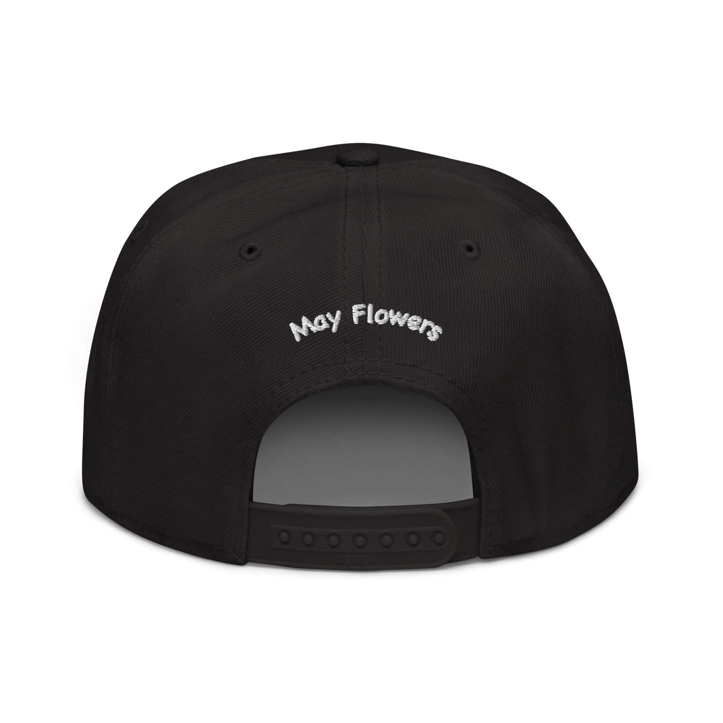 Black May Flowers Snapback Hat. Geebz. gabriel. SUNS BLOC. Bare Fruit Apparel