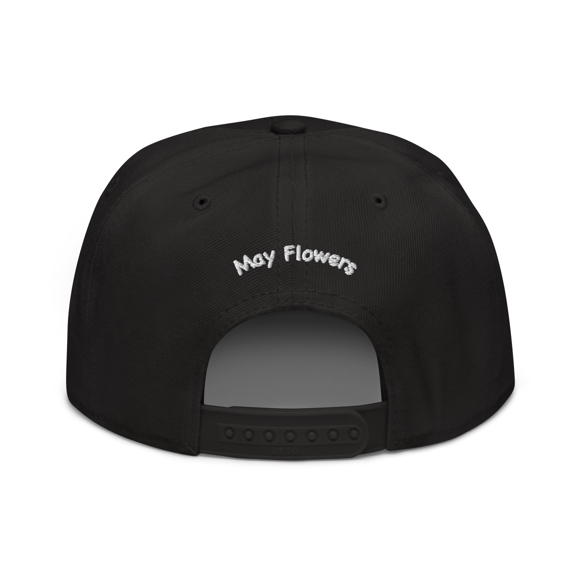 Black May Flowers Snapback Hat. Geebz. gabriel. SUNS BLOC. Bare Fruit Apparel