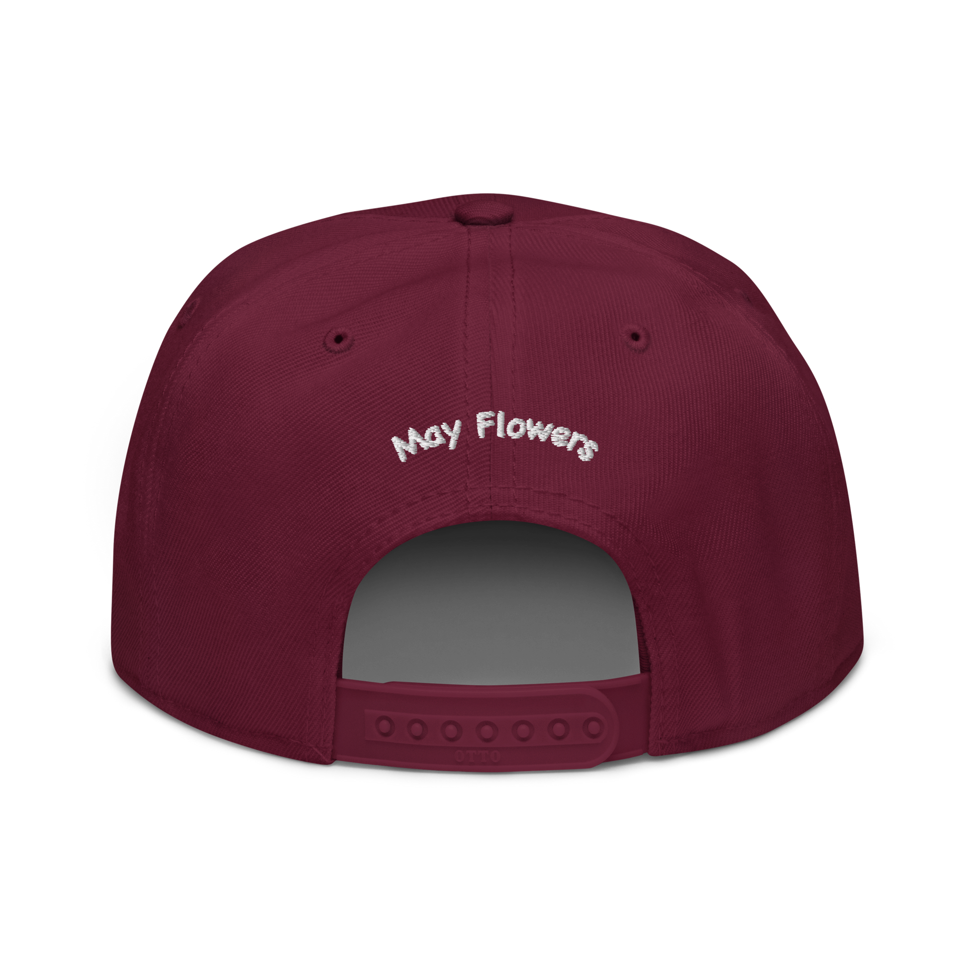 Maroon May Flowers Snapback Hat. Geebz. gabriel. SUNS BLOC. Bare Fruit Apparel