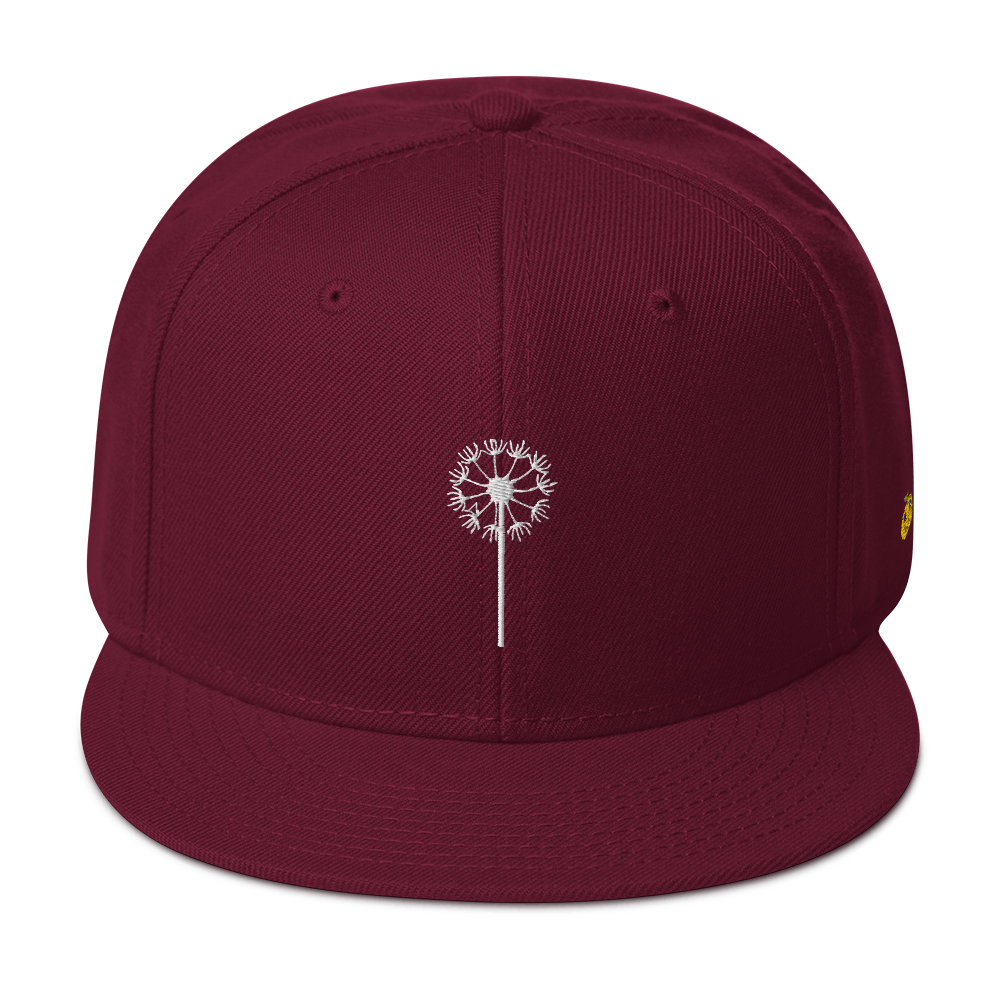 Maroon May Flowers Snapback Hat. Geebz. gabriel. SUNS BLOC. Bare Fruit Apparel